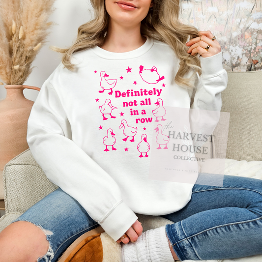 Ducks In A Row Comfort Color Crewneck