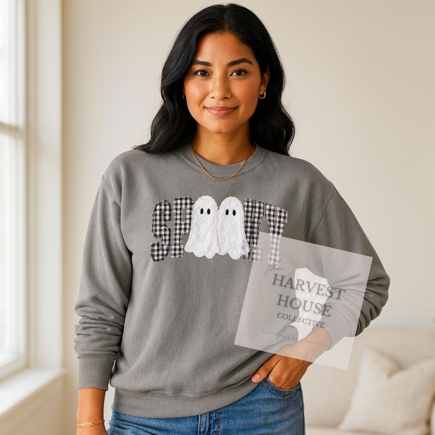 Faux Lace Spooky Shirt