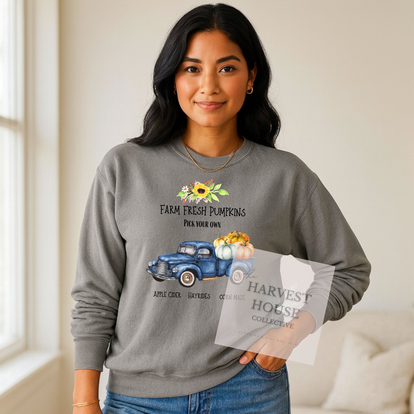 Farm Fresh Pumpkins Crewneck