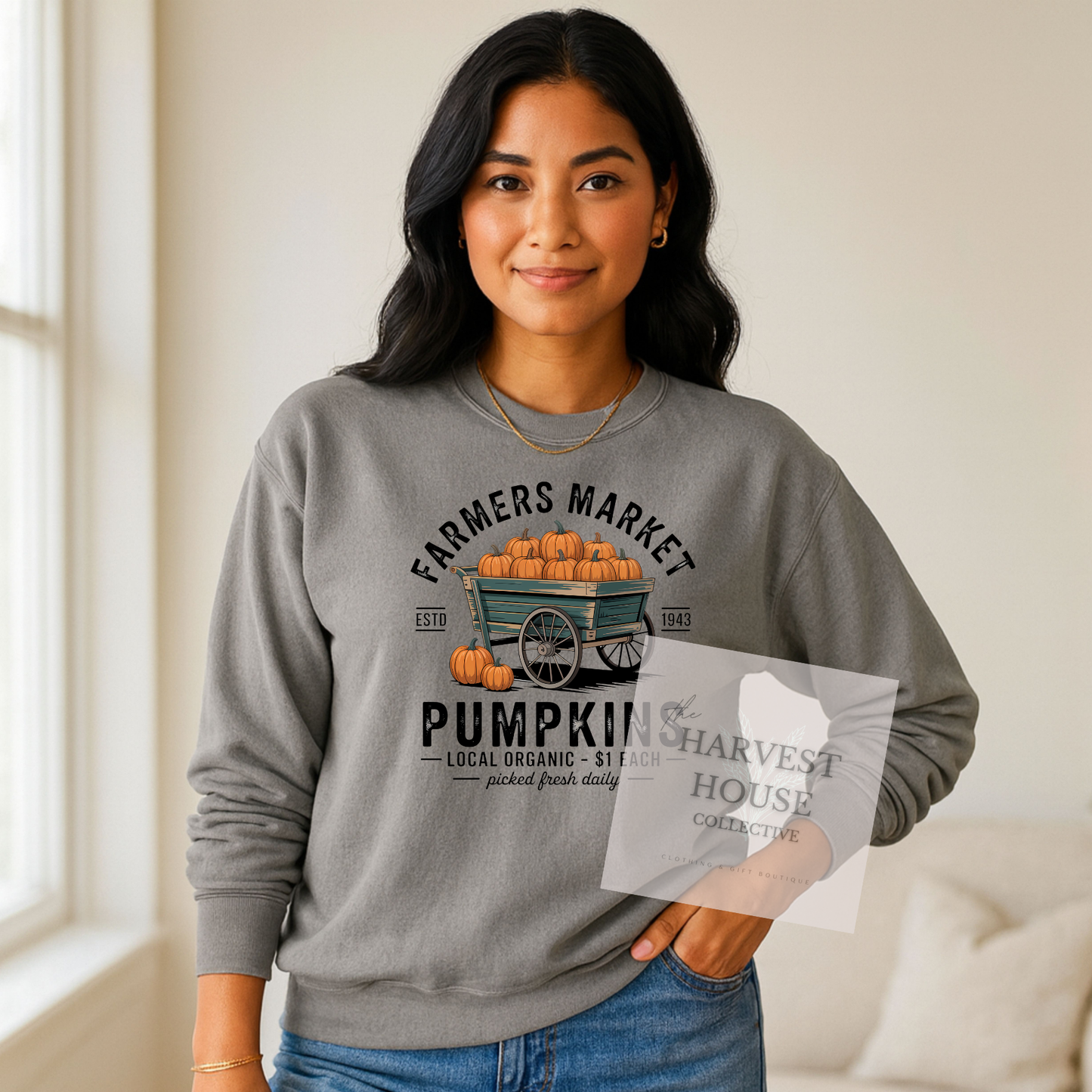 Farmers Market Comfort Colors Crewneck