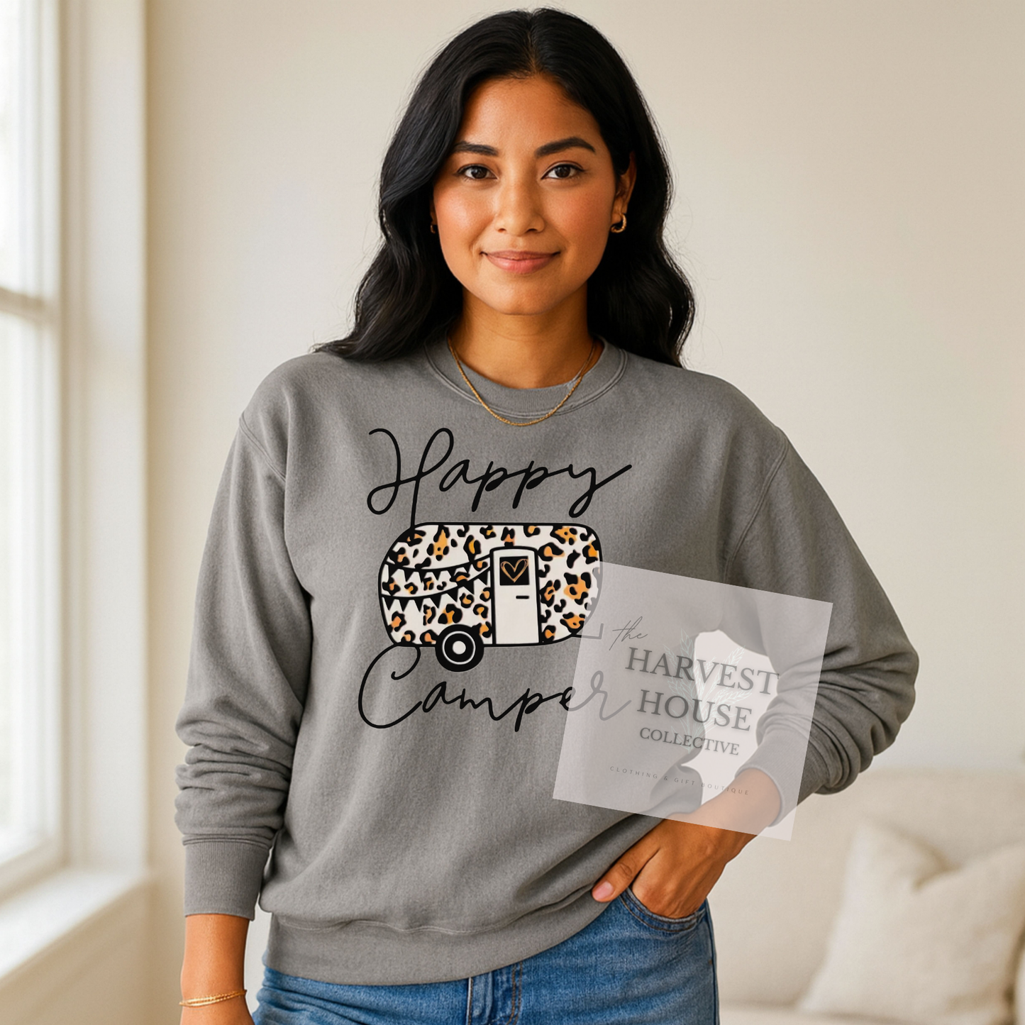 Happy Camper Comfort Color Crewneck