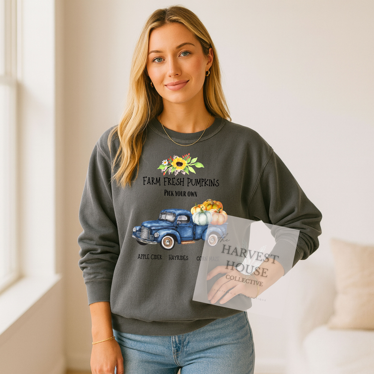 Farm Fresh Pumpkins Crewneck