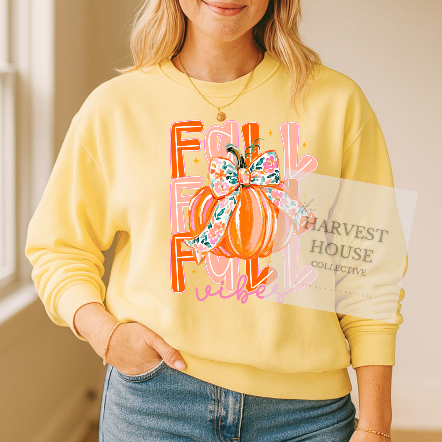 Orange Fall Comfort Colors Crewneck