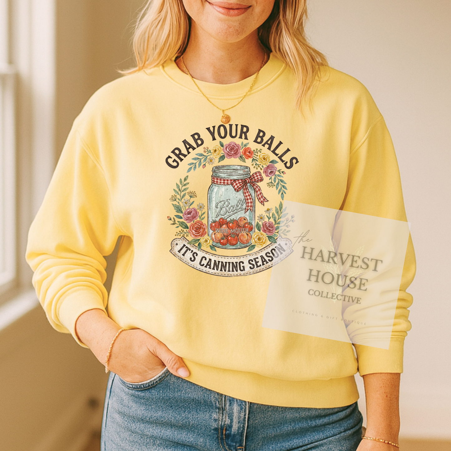 Canning Season Comfort Color Crewneck