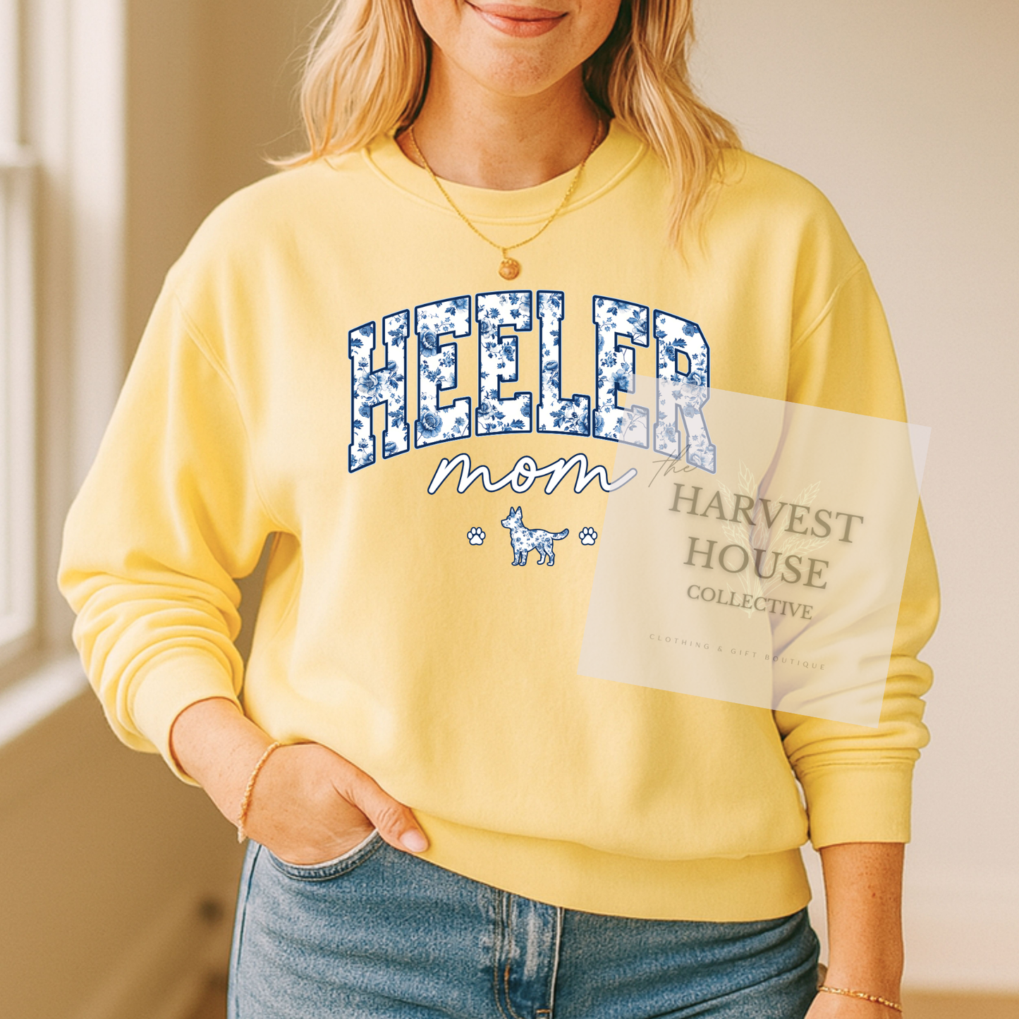 Floral Heeler Mom Shirt