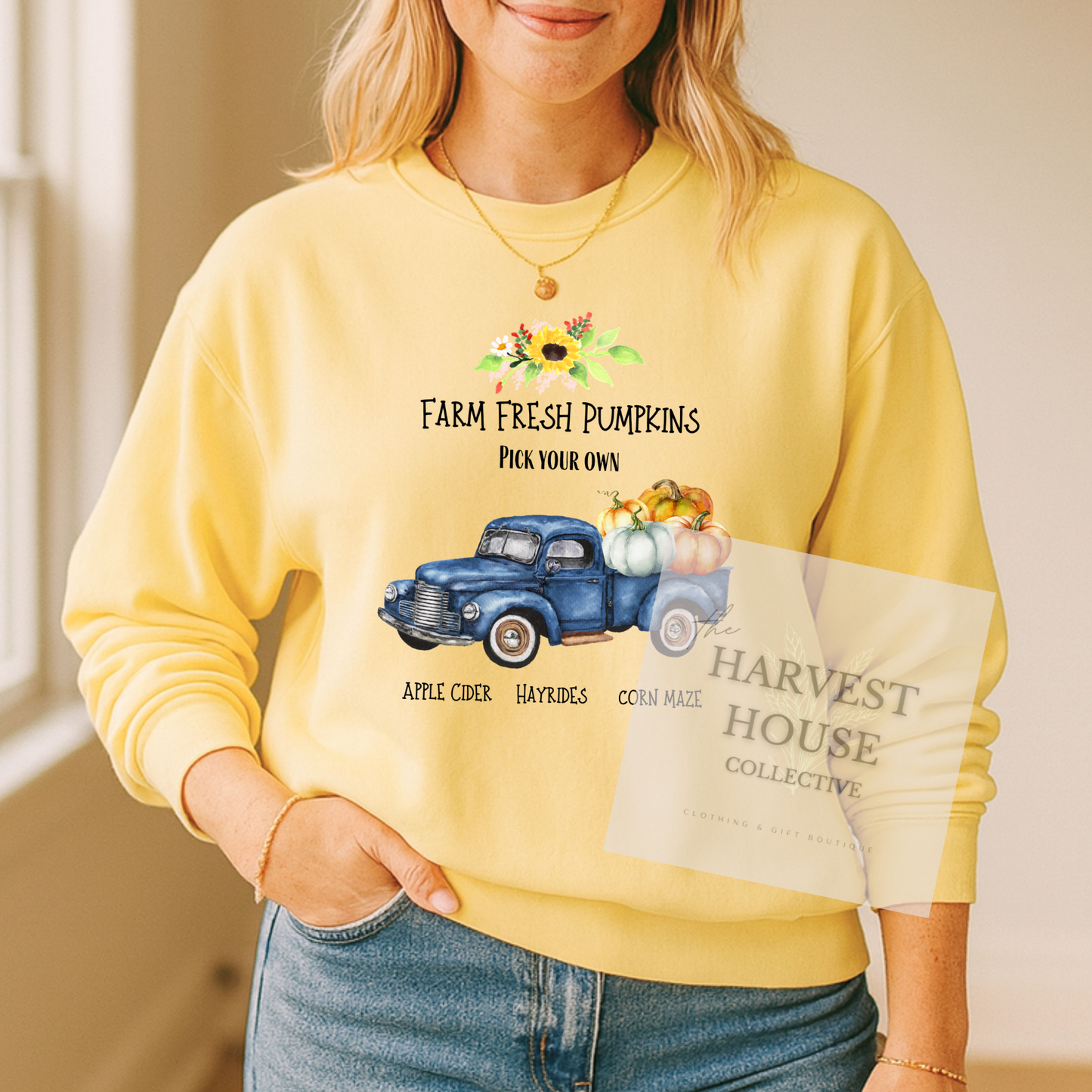 Farm Fresh Pumpkins Crewneck