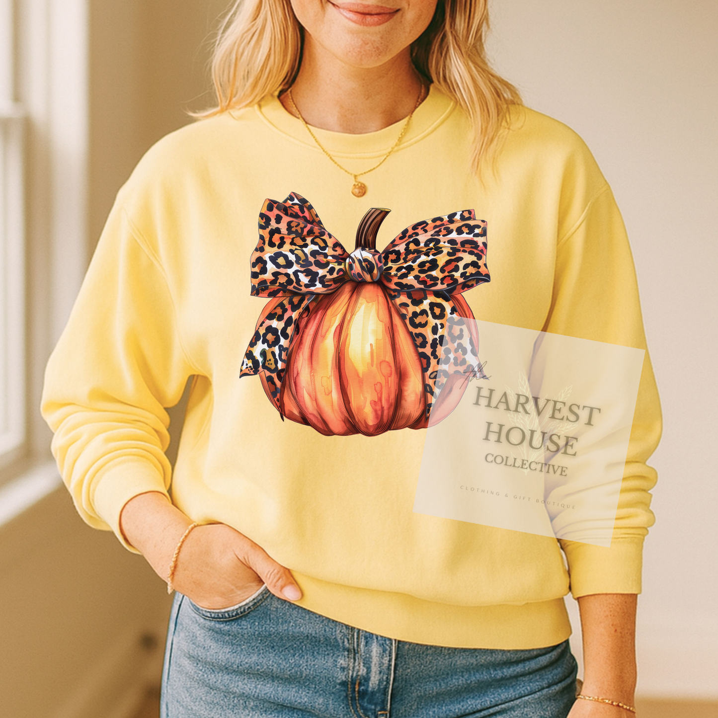 Leopard Pumpkin Crewneck