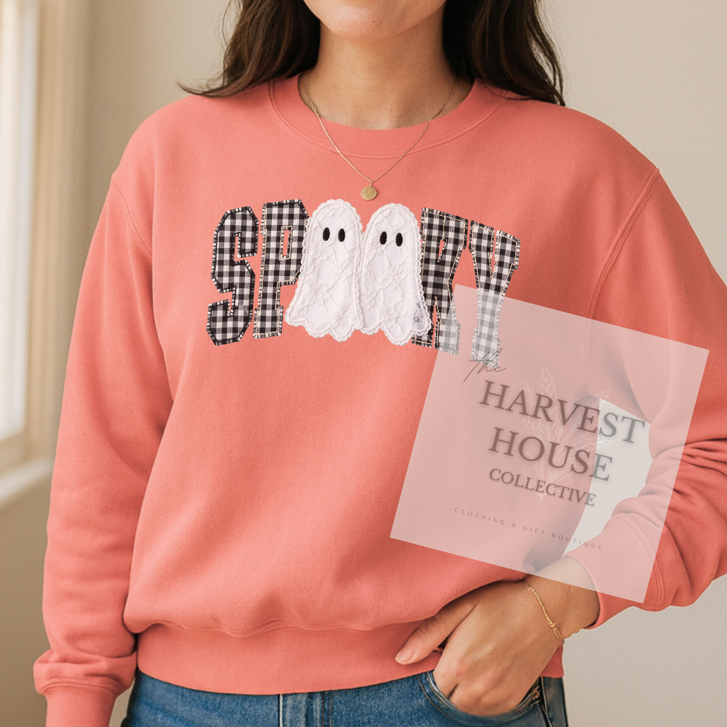 Faux Lace Spooky Shirt