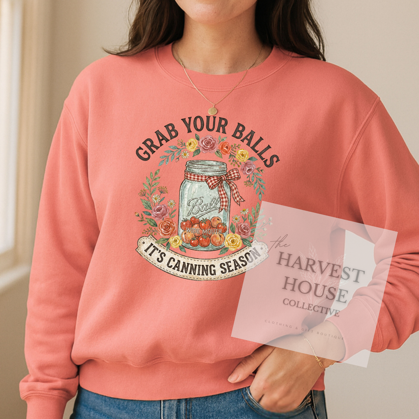 Canning Season Comfort Color Crewneck