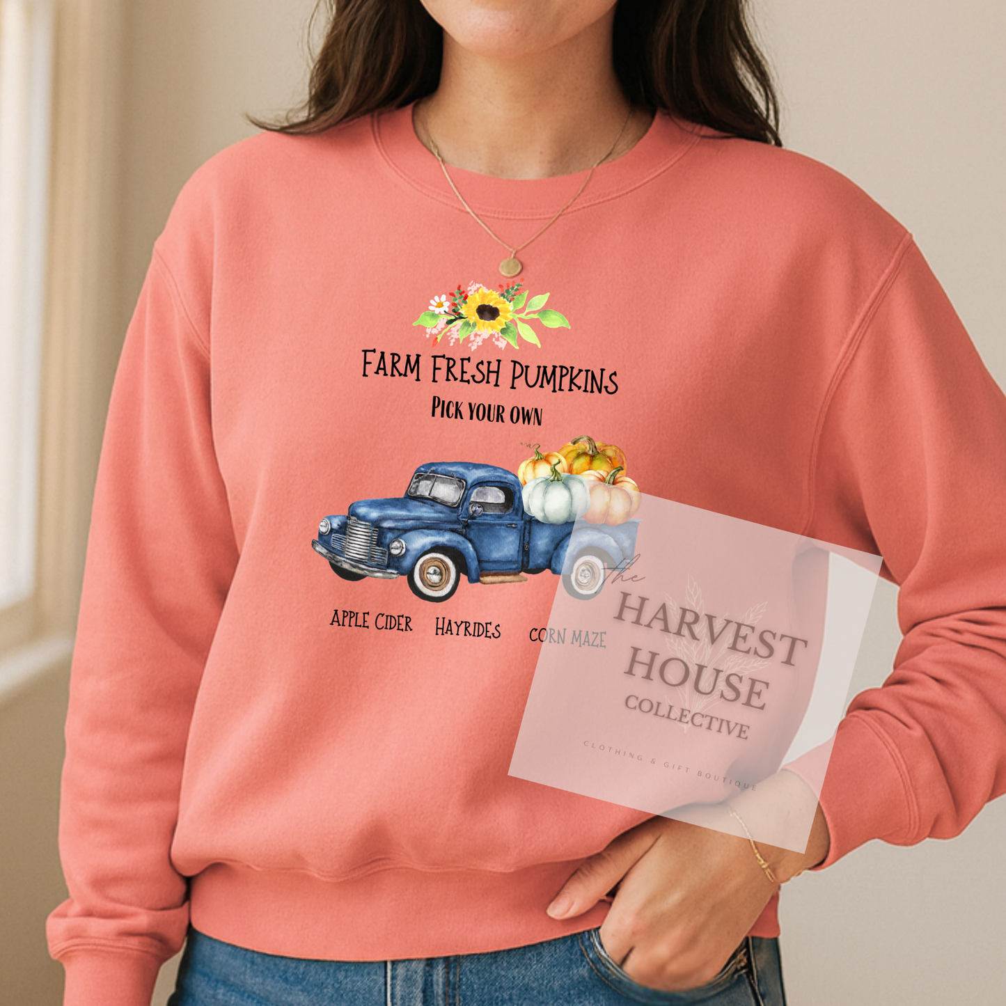 Farm Fresh Pumpkins Crewneck