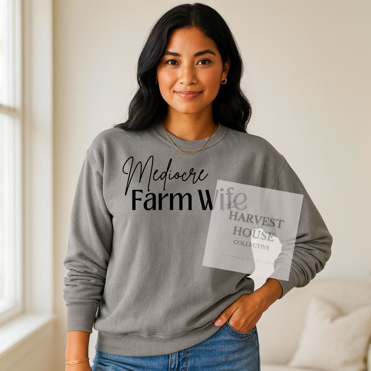 Mediocre Farm Wife Crewneck