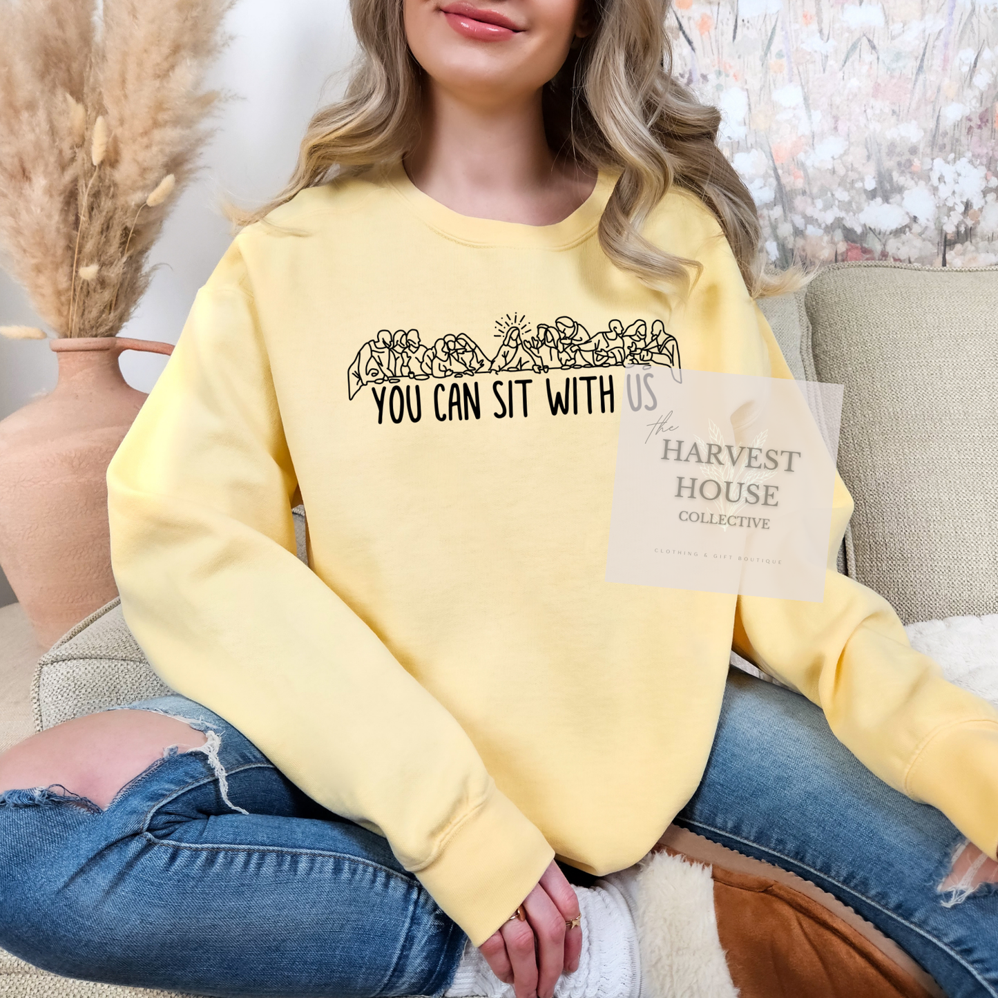 You Can Sit With Us Comfort Color Crewneck