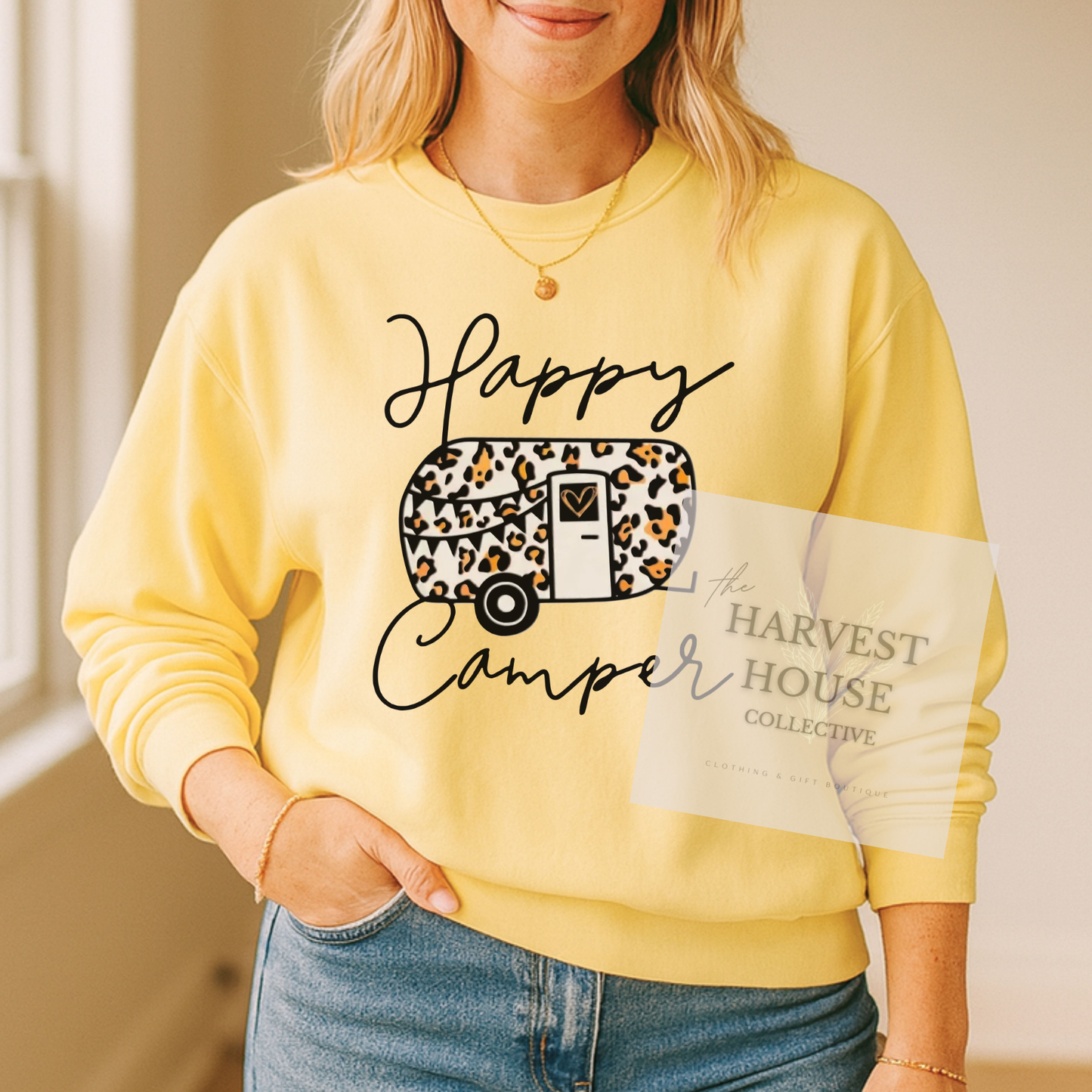 Happy Camper Comfort Color Crewneck