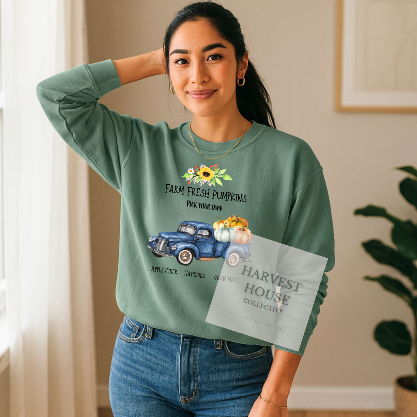 Farm Fresh Pumpkins Crewneck
