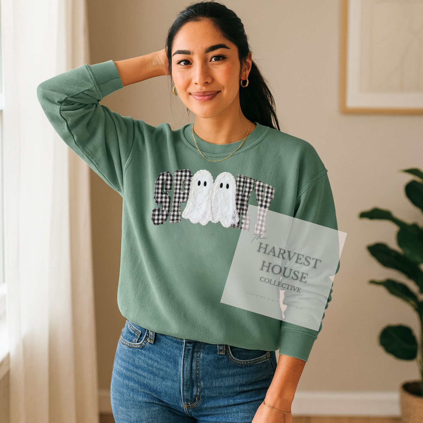 Faux Lace Spooky Shirt