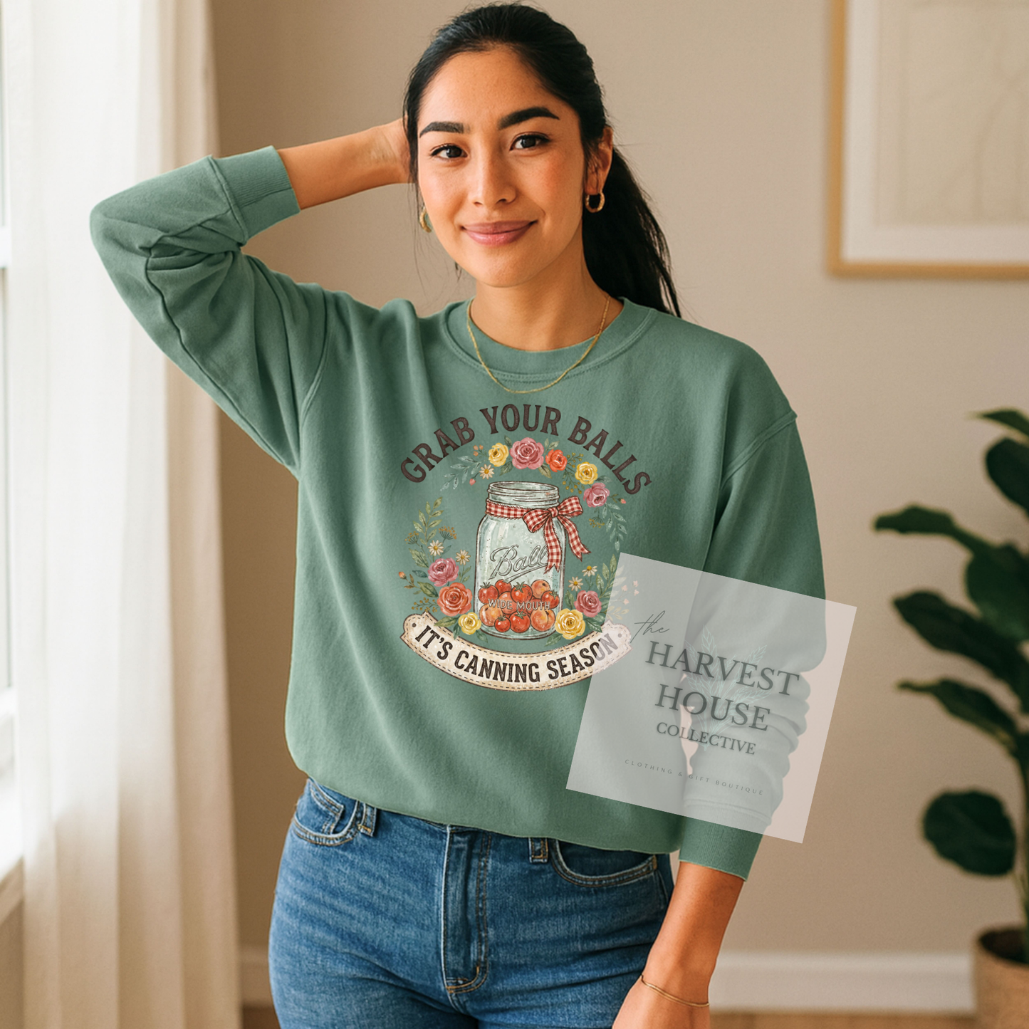 Canning Season Comfort Color Crewneck