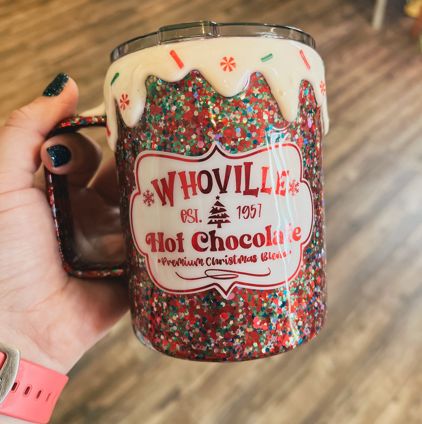 Christmas Glitter Tumblers