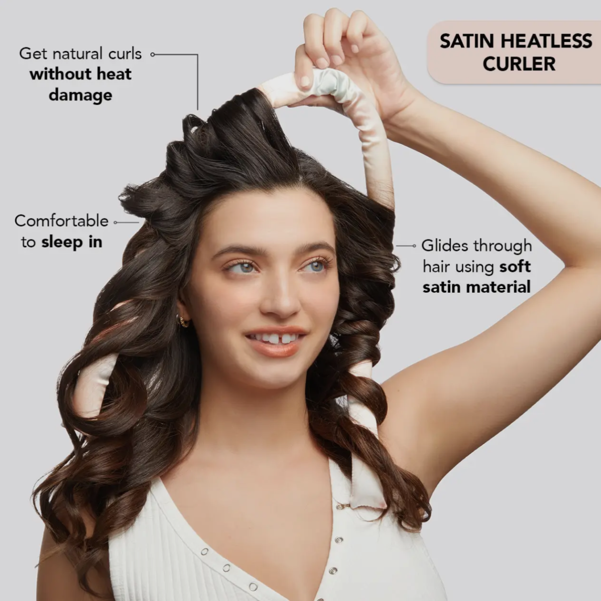 Heat less curling set