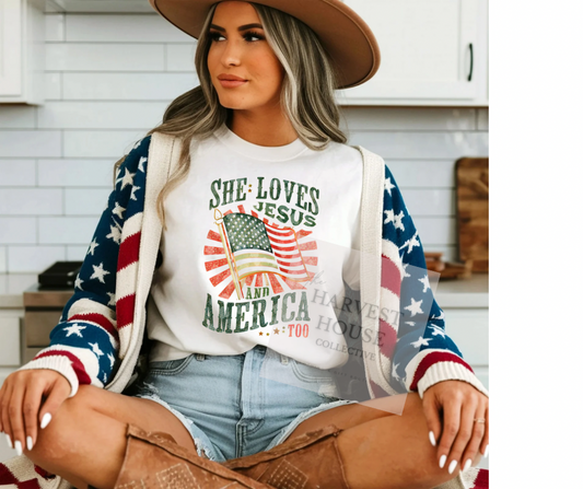 She Loves Jesus Tee