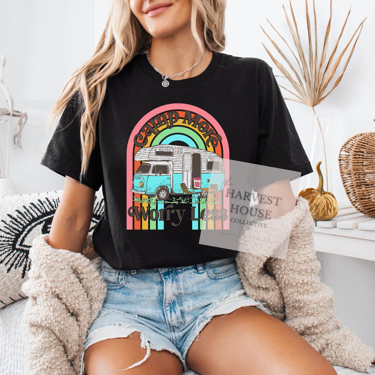 Camp More Worry Less Bella Canvas Tee