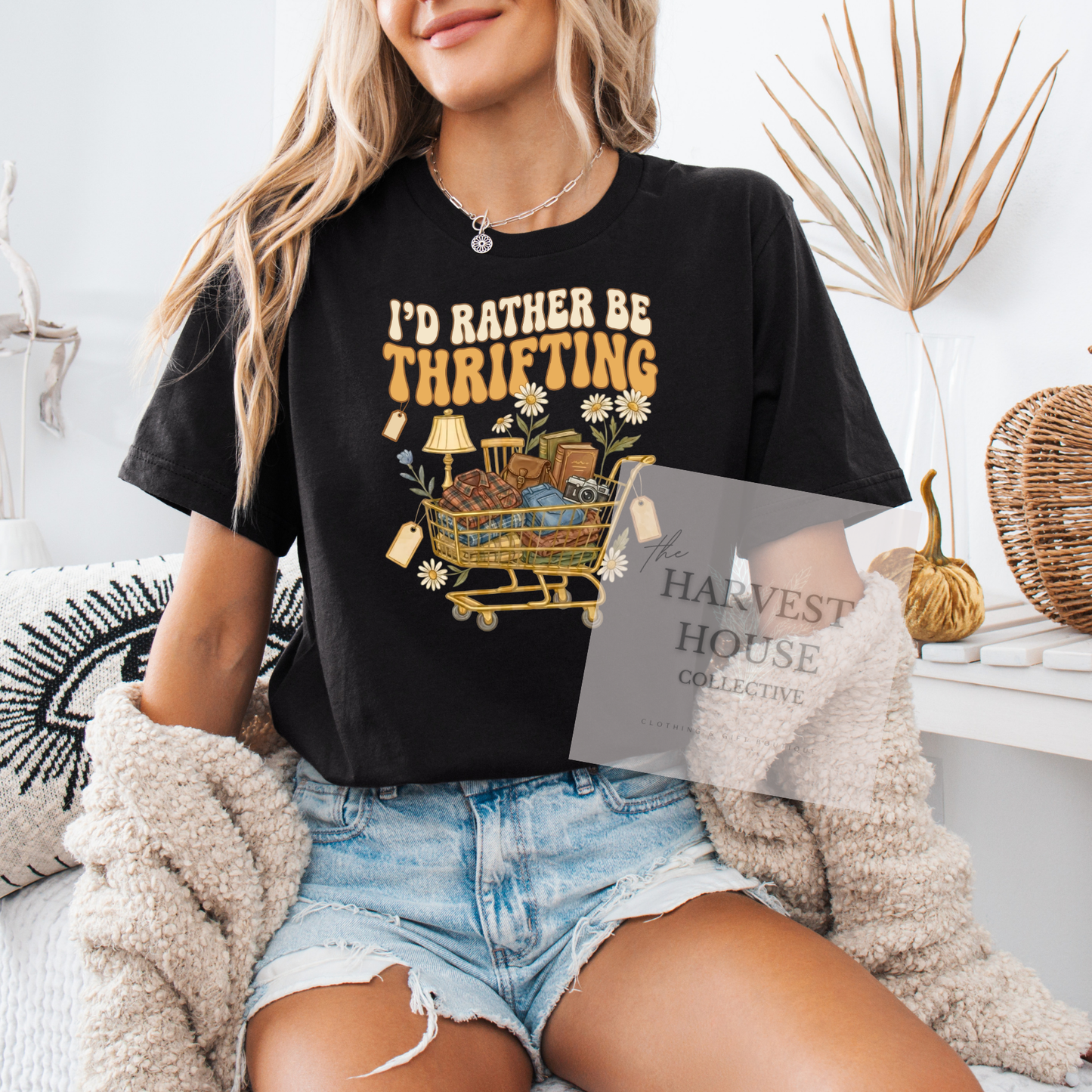 I'd Rather Be Thrifting Bella Canvas Tee