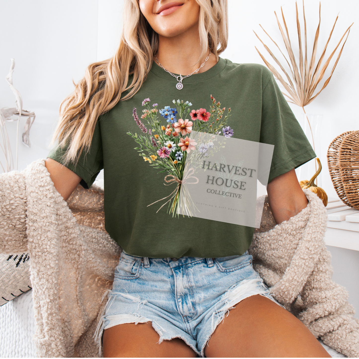 Floral Bouquet Bella Canvas Tee