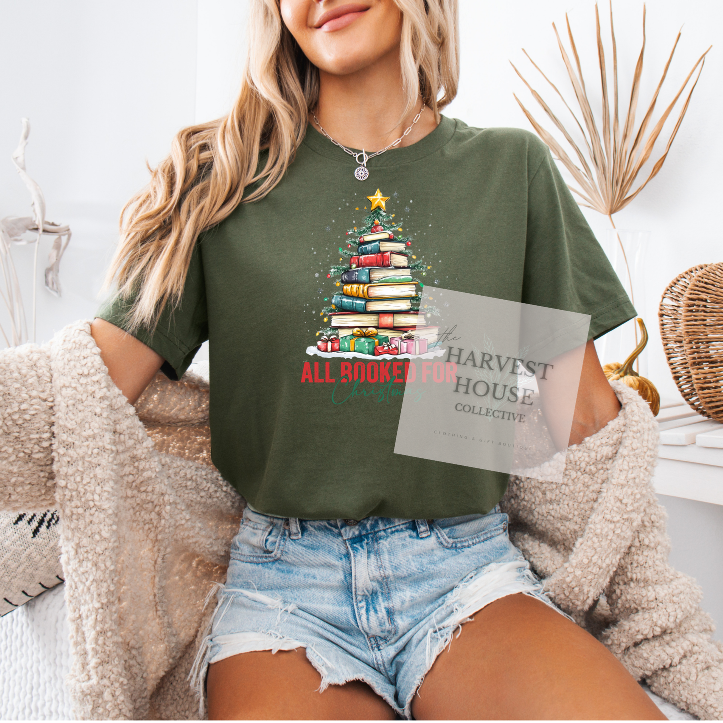 All Booked For Christmas Shirt