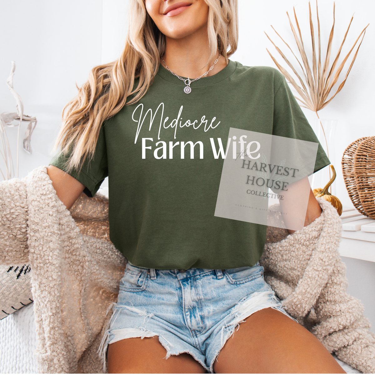Mediocre Farm Wife Tee