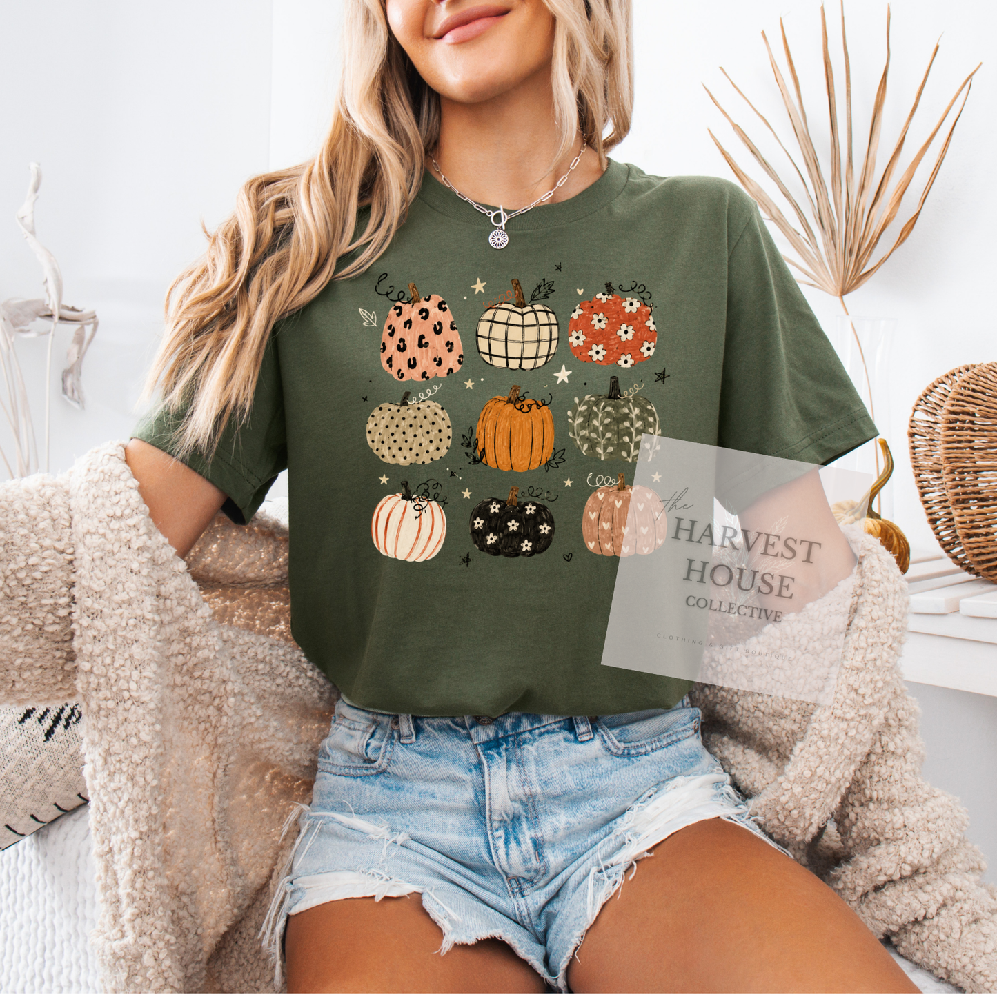 Boho Pumpkins Bella Canvas Tee