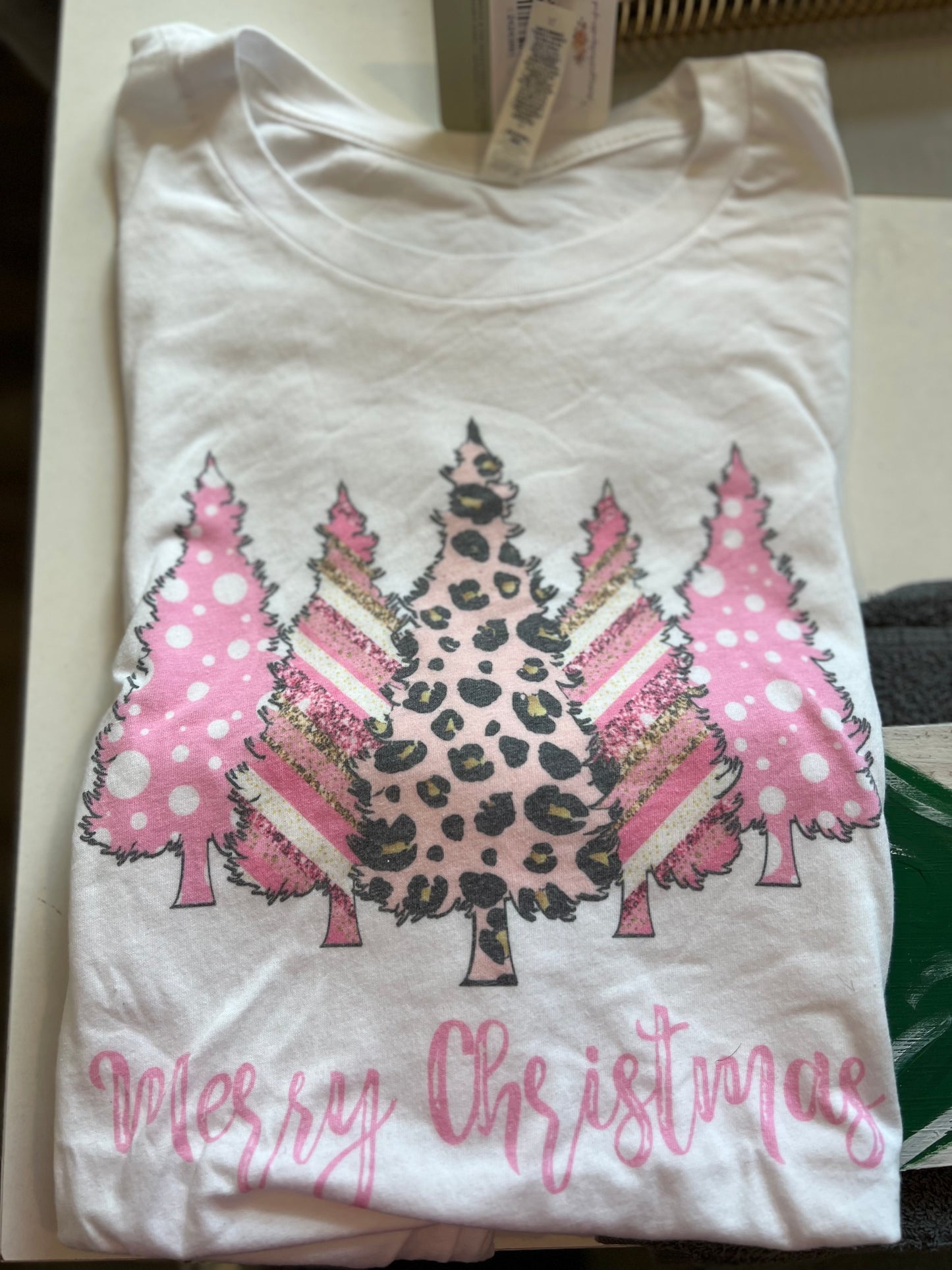 Pink Merry Christmas Shirt