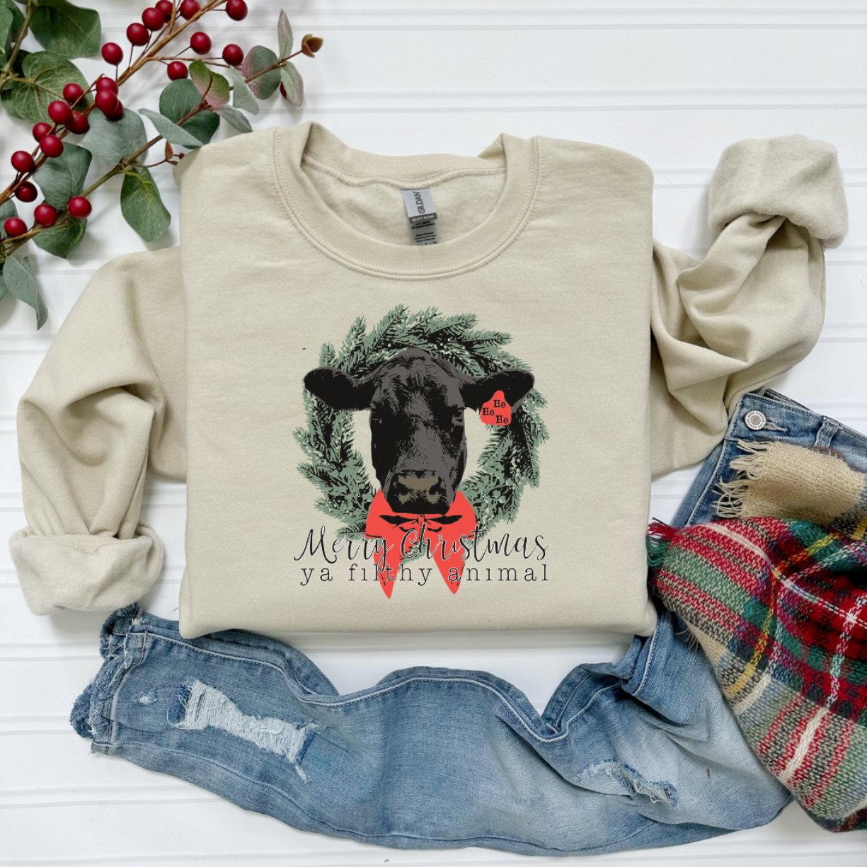 Black Cow Crewneck
