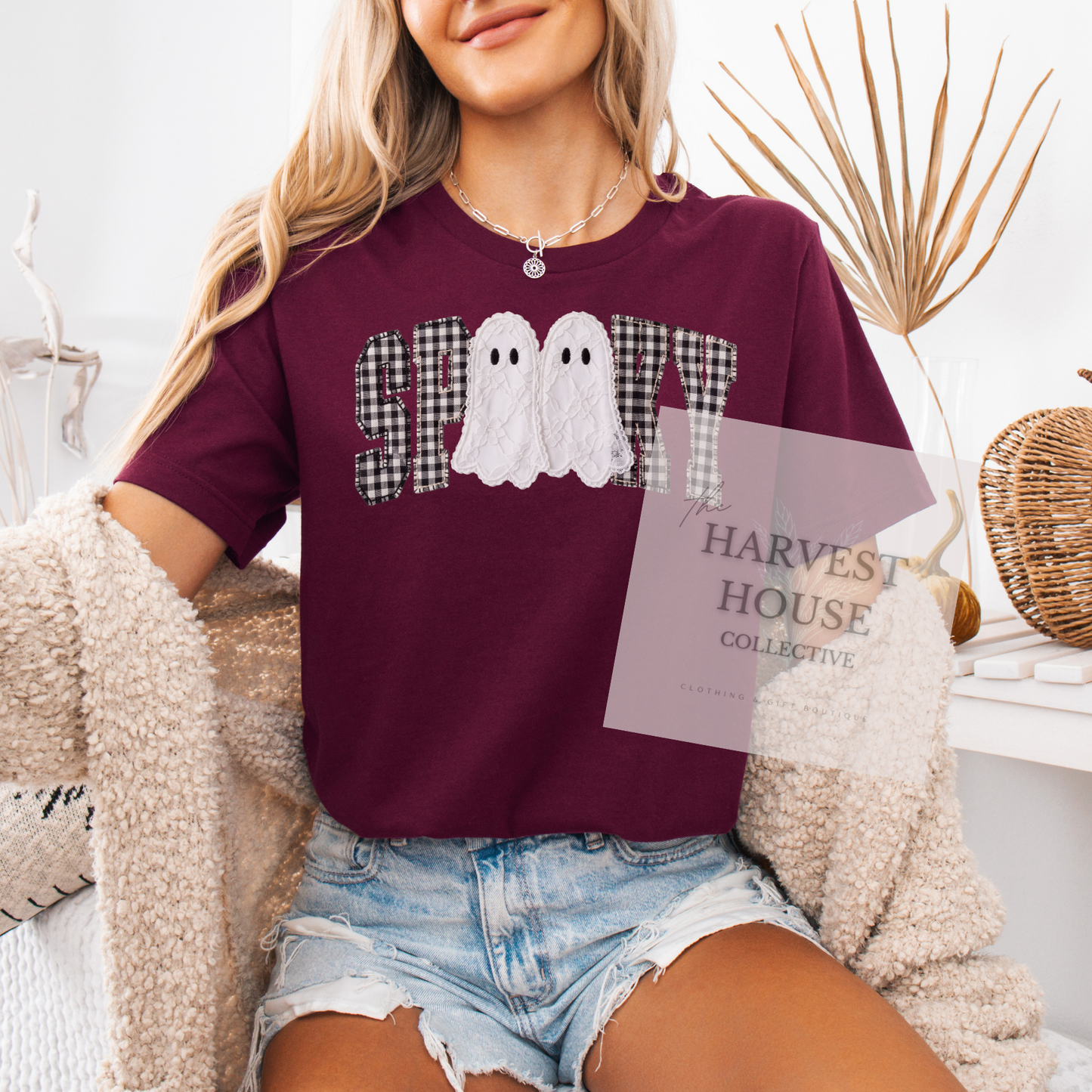 Faux Lace Spooky Shirt
