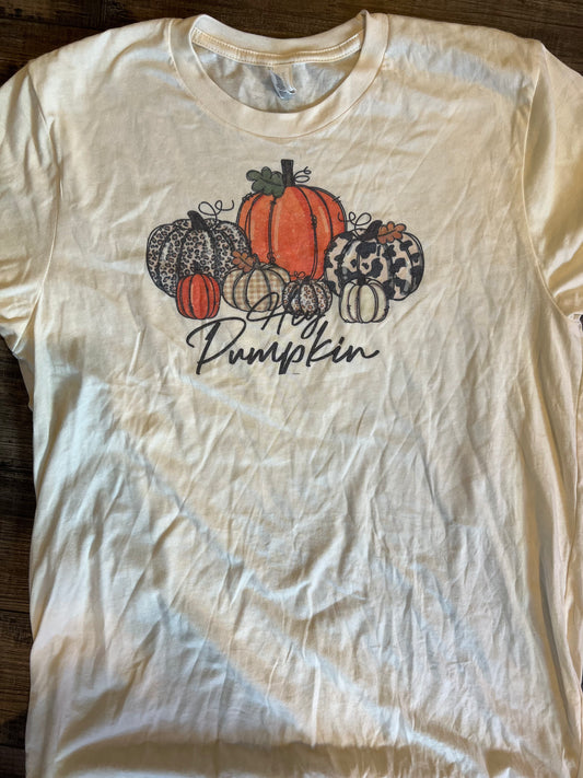Hey Pumpkin Tee With Flaw