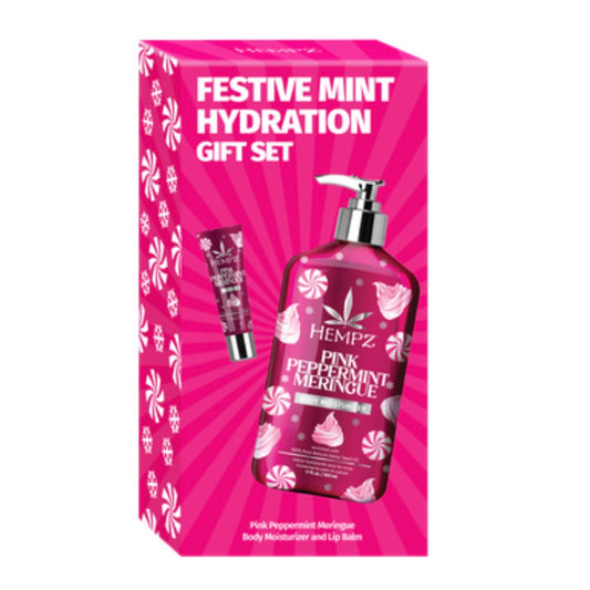 Hempz Pink Peppermint Meringue Festive Hydration Gift Set