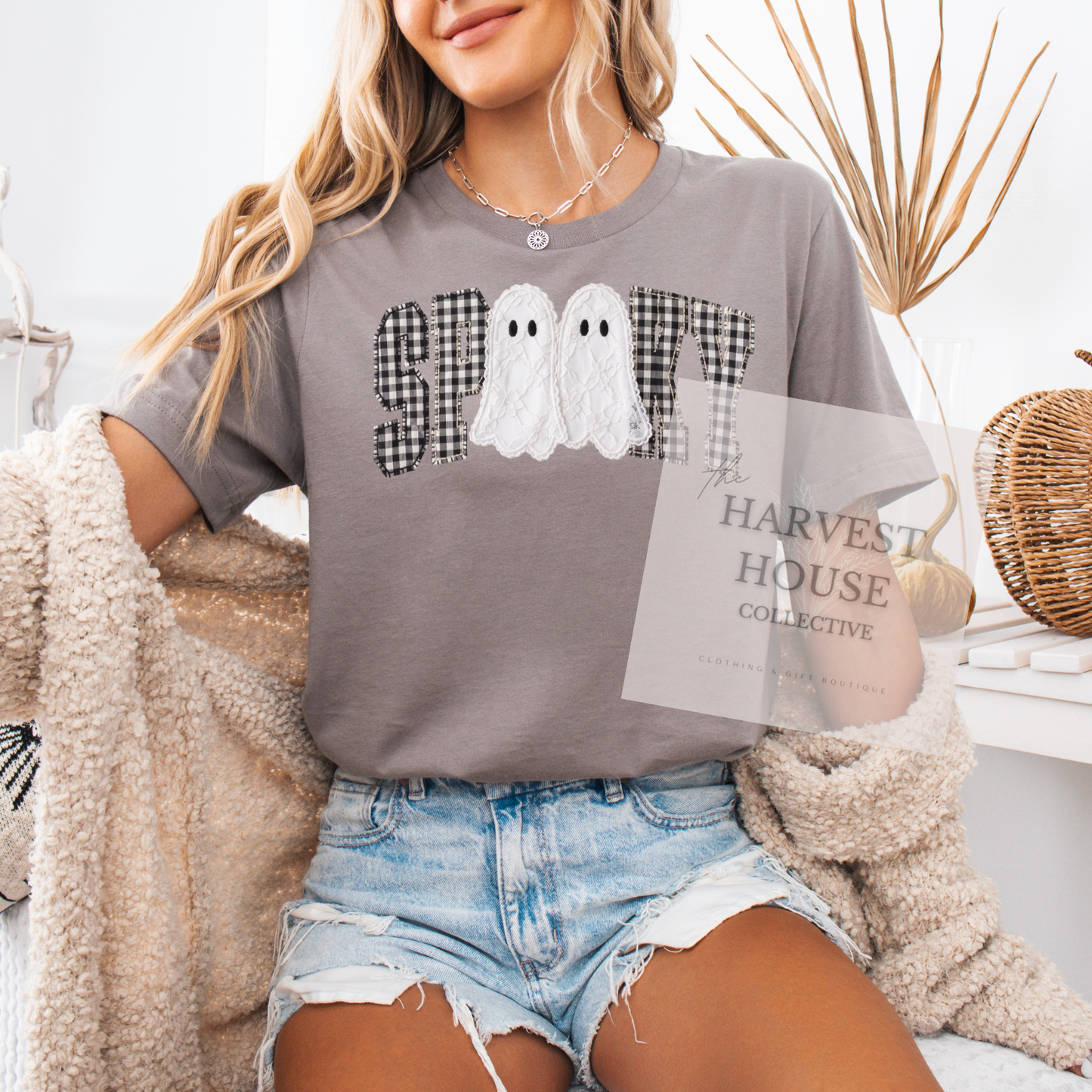 Faux Lace Spooky Shirt