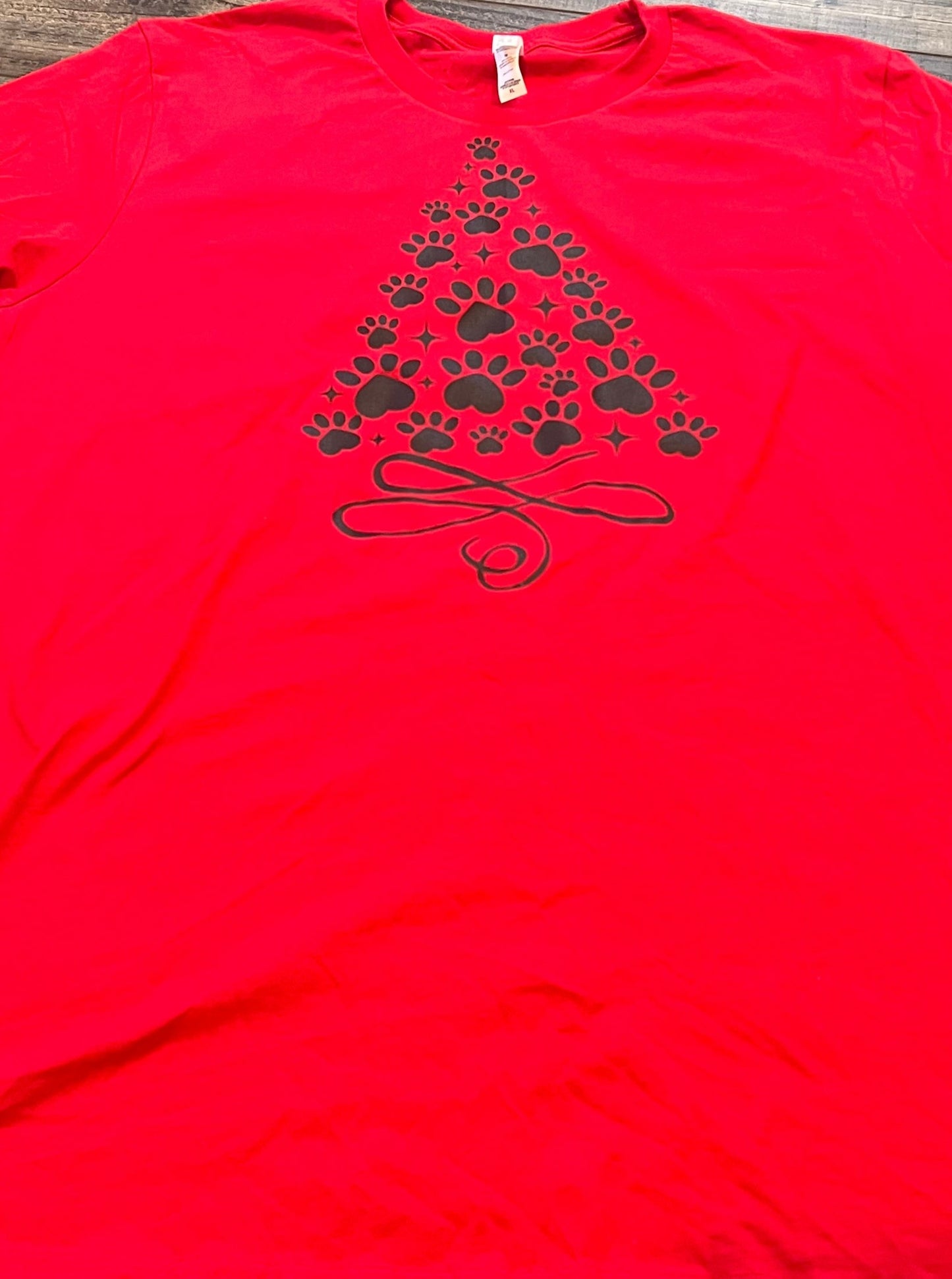 Paw Print Christmas Tree