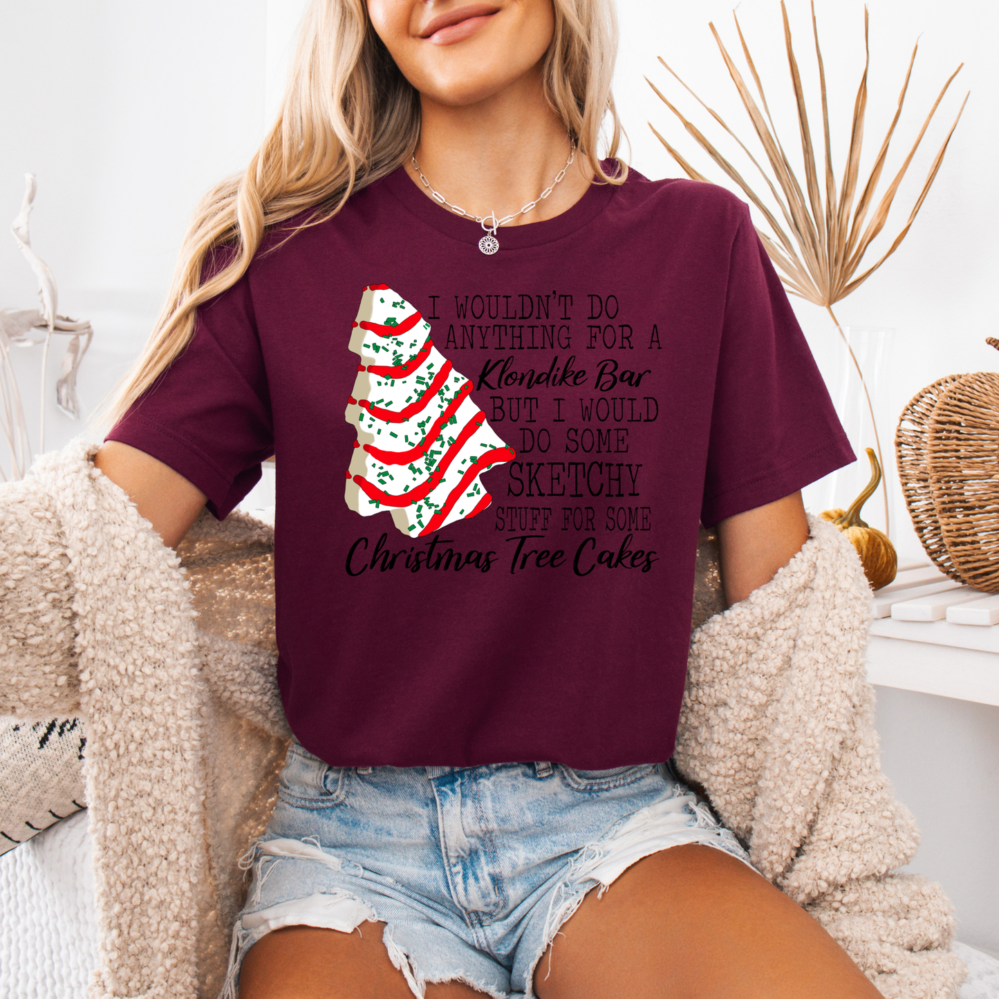 Christmas Tree Cake Bella Canvas Tee