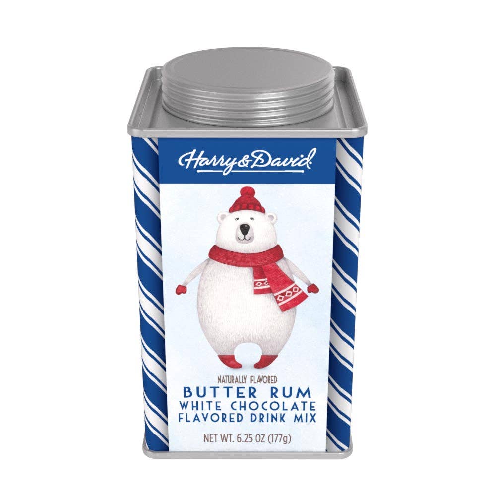 H&D® Holiday Butter Rum White Hot Chocolate (6.25oz Tins)