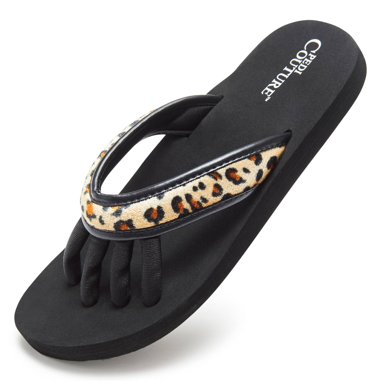 Leopard  Women's Yoga Toe Separator Sandals