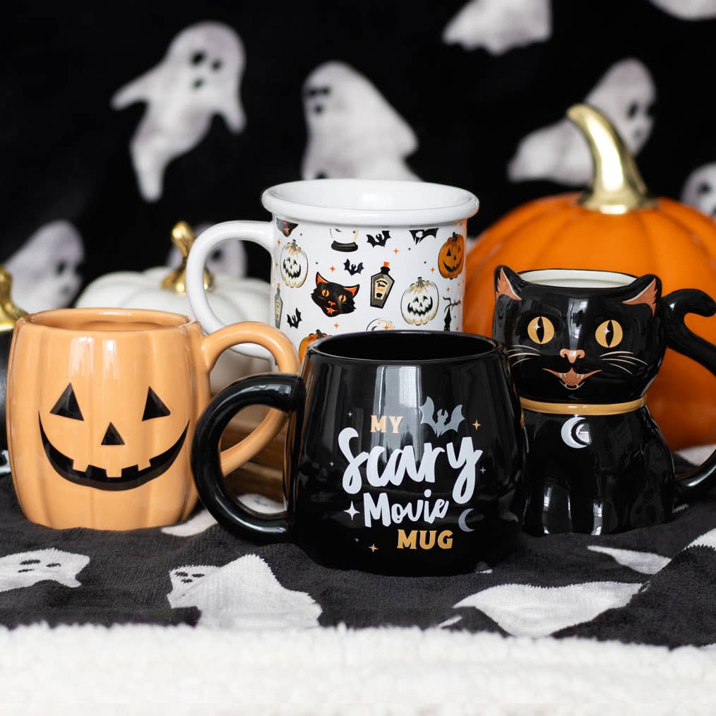 Jack-o'-Lantern Pumpkin Shaped Halloween Mug