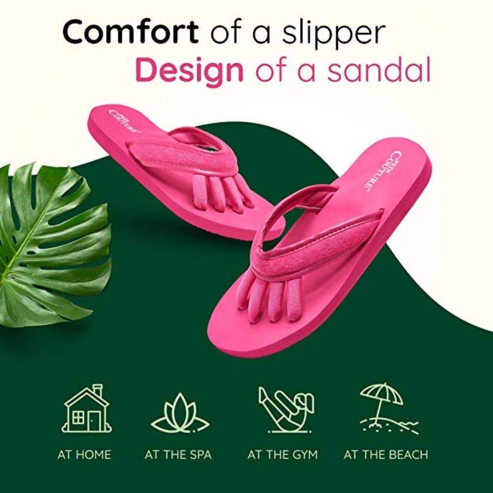 Fuchsia  Women's Yoga Toe Separator Sandals