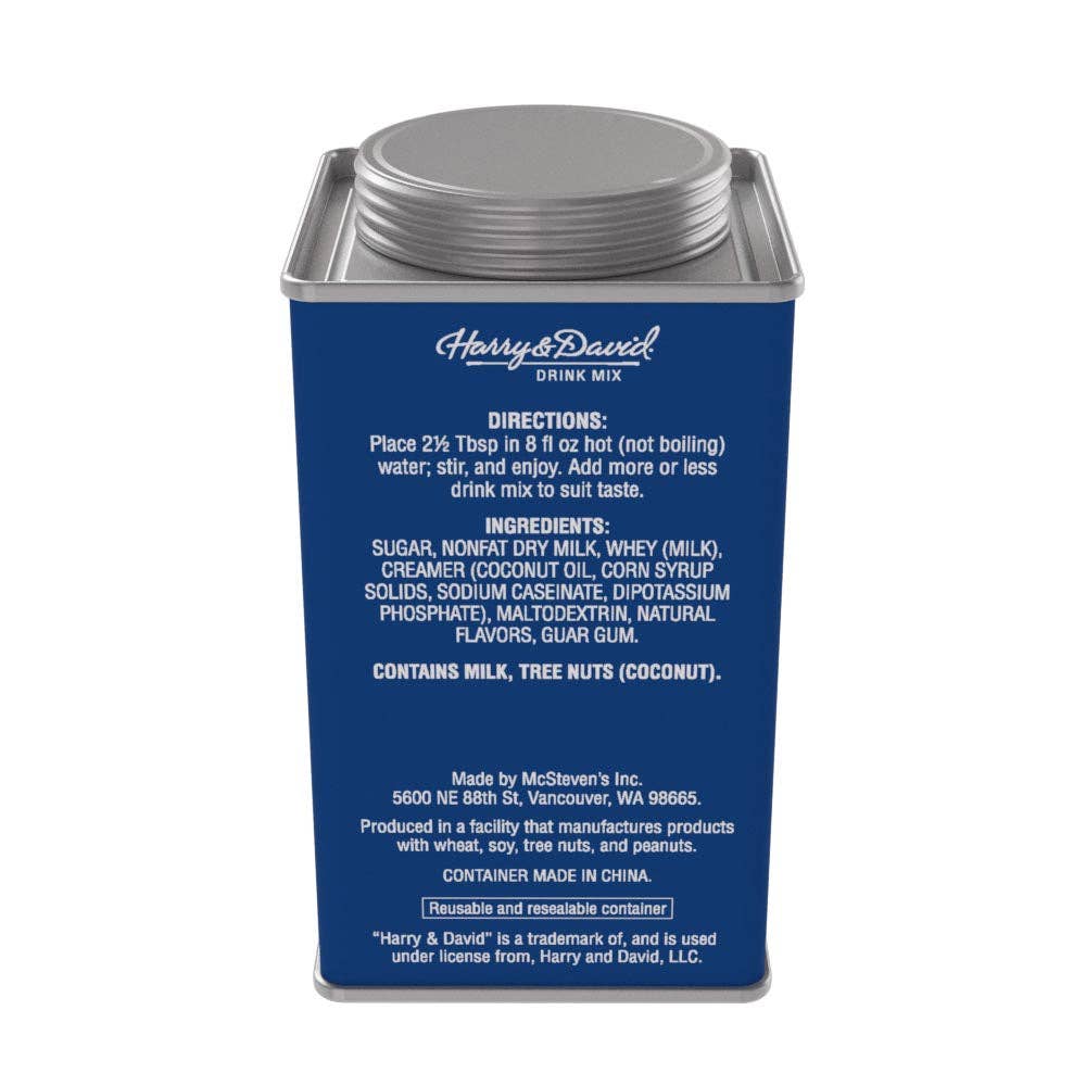 H&D® Holiday Butter Rum White Hot Chocolate (6.25oz Tins)