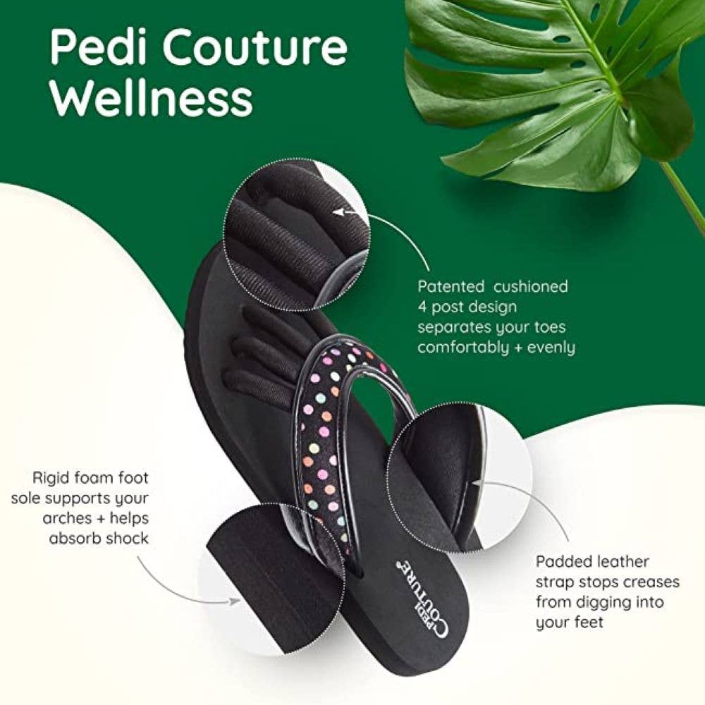 Polka Dot Toe Separator Sandals